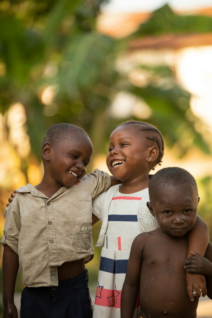 Happy african children